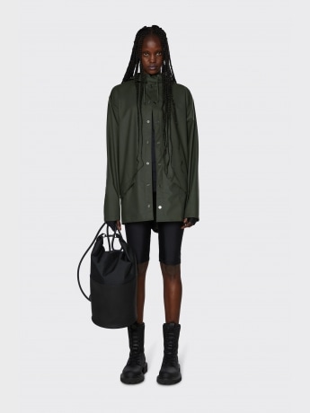 Rains Giubbino impermeabile con cappuccio verde
