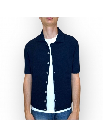 Daniele Fiesoli camicia maglia blu