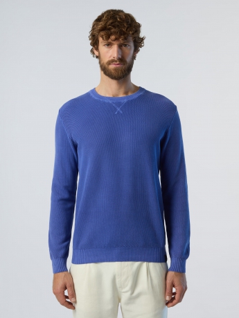 North Sails maglia in cotone organico blu