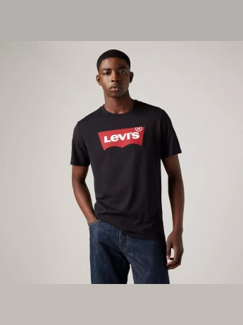 Levi's MAGLIETTA MARCHIO DELLA CASA STANDARD Nera da uomo