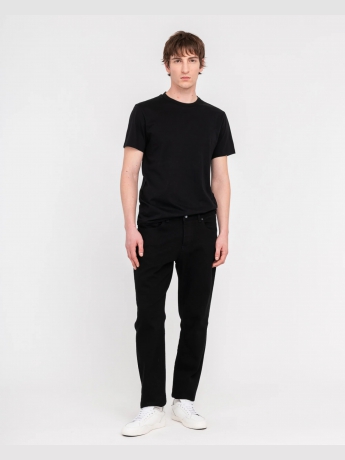 Manuel Ritz T-shirt jersey di cotone organico nero
