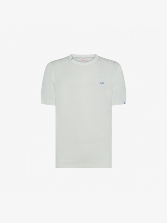 Sun68 T-SHIRT BASICA UOMO BIANCO PANNA