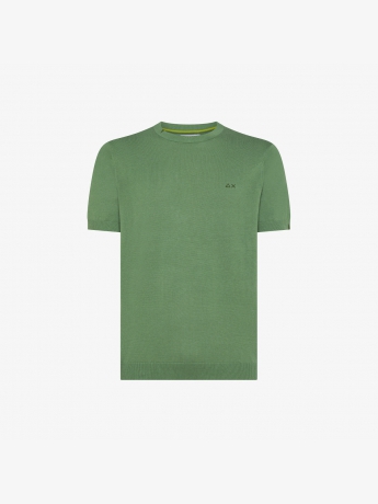 Sun68 T-SHIRT BASICA UOMO VERDE SALVIA