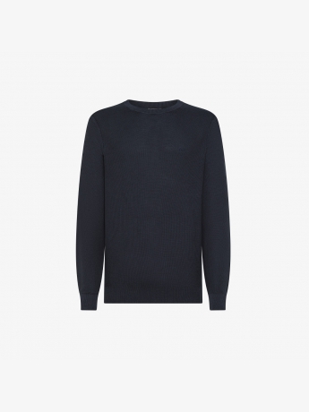 Sun68 MAGLIA VINTAGE MANICA LUNGA DA UOMO NAVY BLUE
