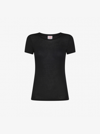 Sun68 T-SHIRT SLIM FIT IN MODAL NERO