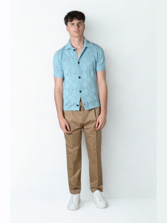 Darwin POLO TRAFORATA DARWIN DA UOMO TURCHESE