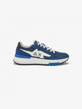 Sun68 SNEAKER NIKI IN NYLON E PU NAVY BLUE