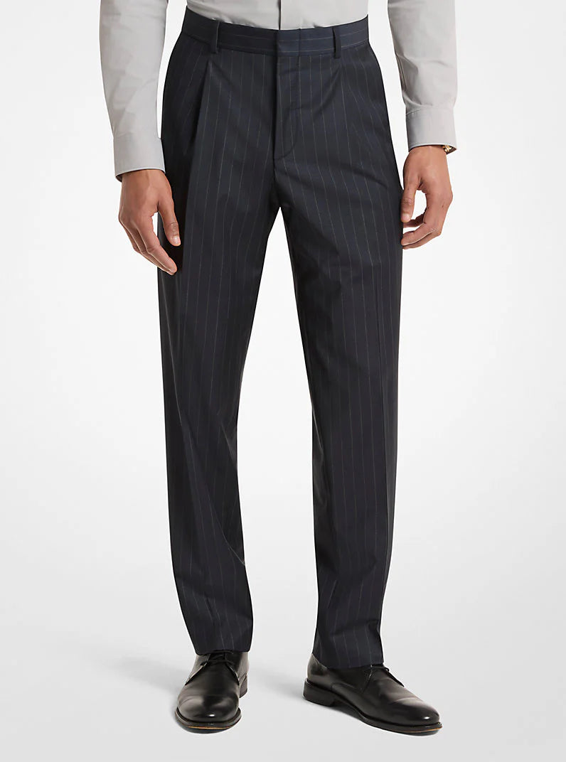 Pantalone Michael Kors gessato con pinces