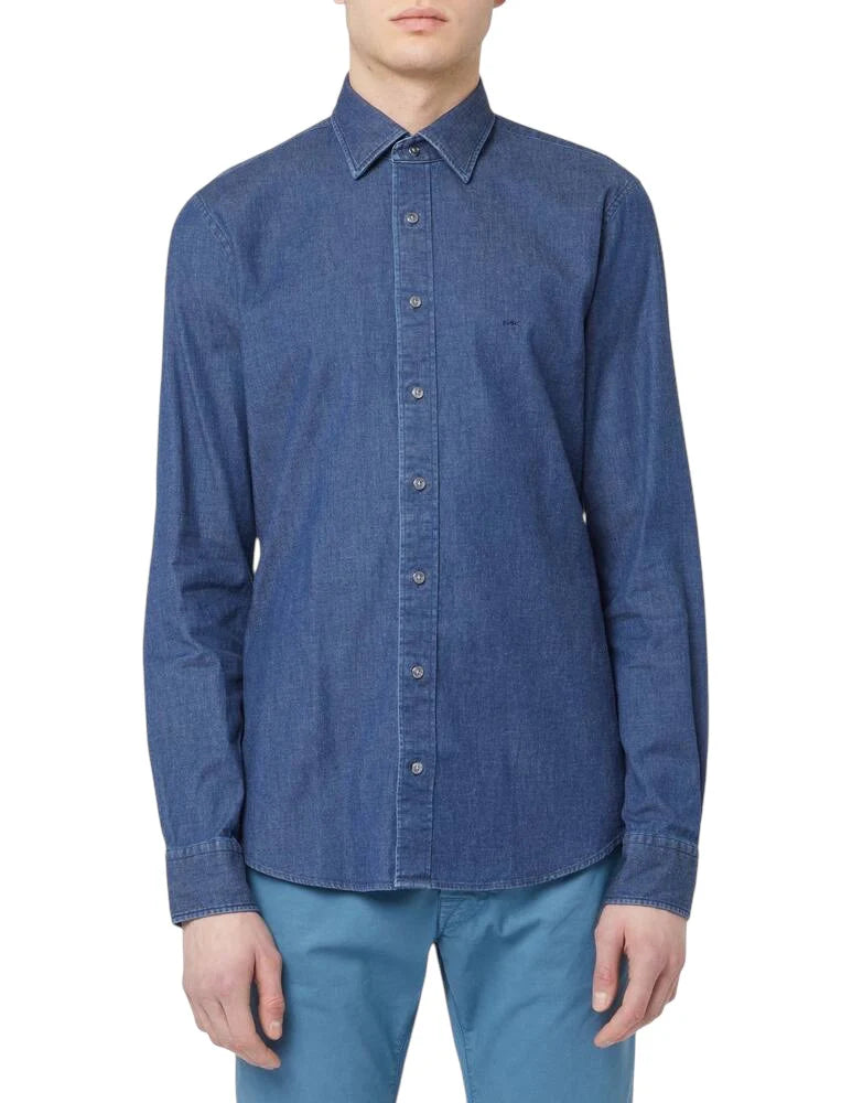 Camicia Michael Kors slim fit in denim
