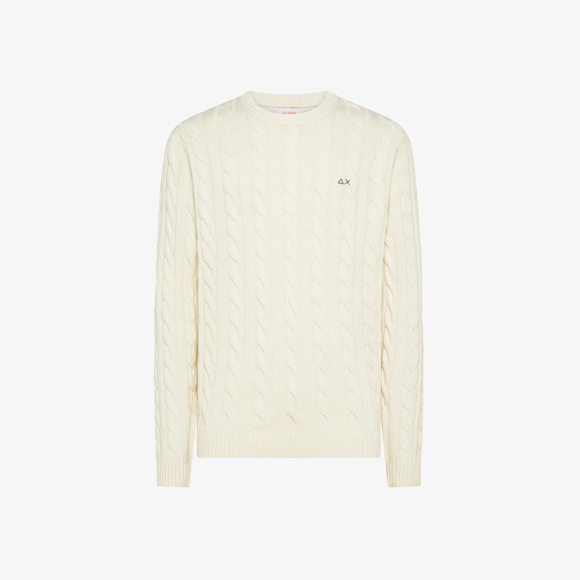 Maglia SUN68 girocollo a trecce