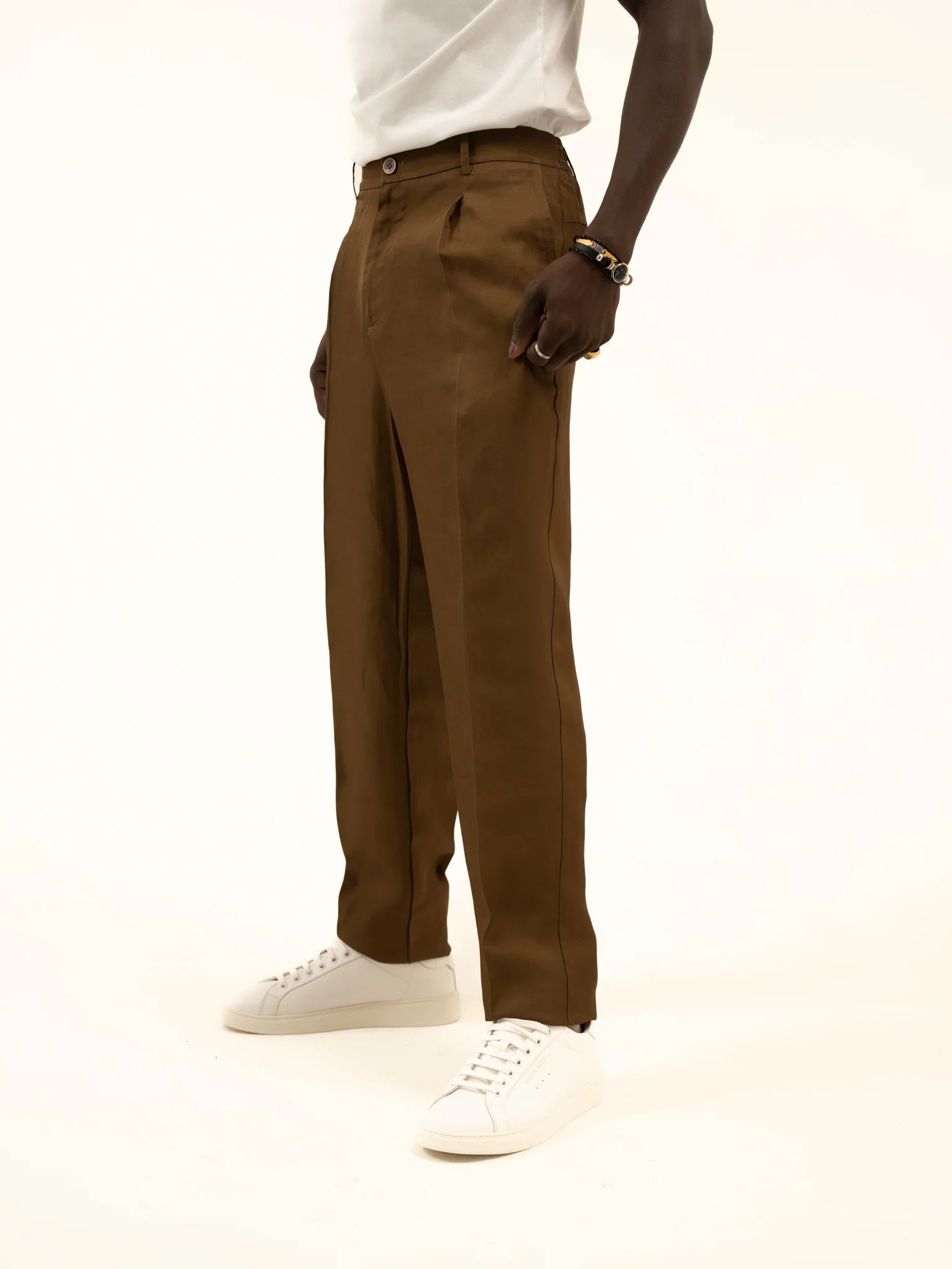 Pantaloni Paul Miranda misto lino