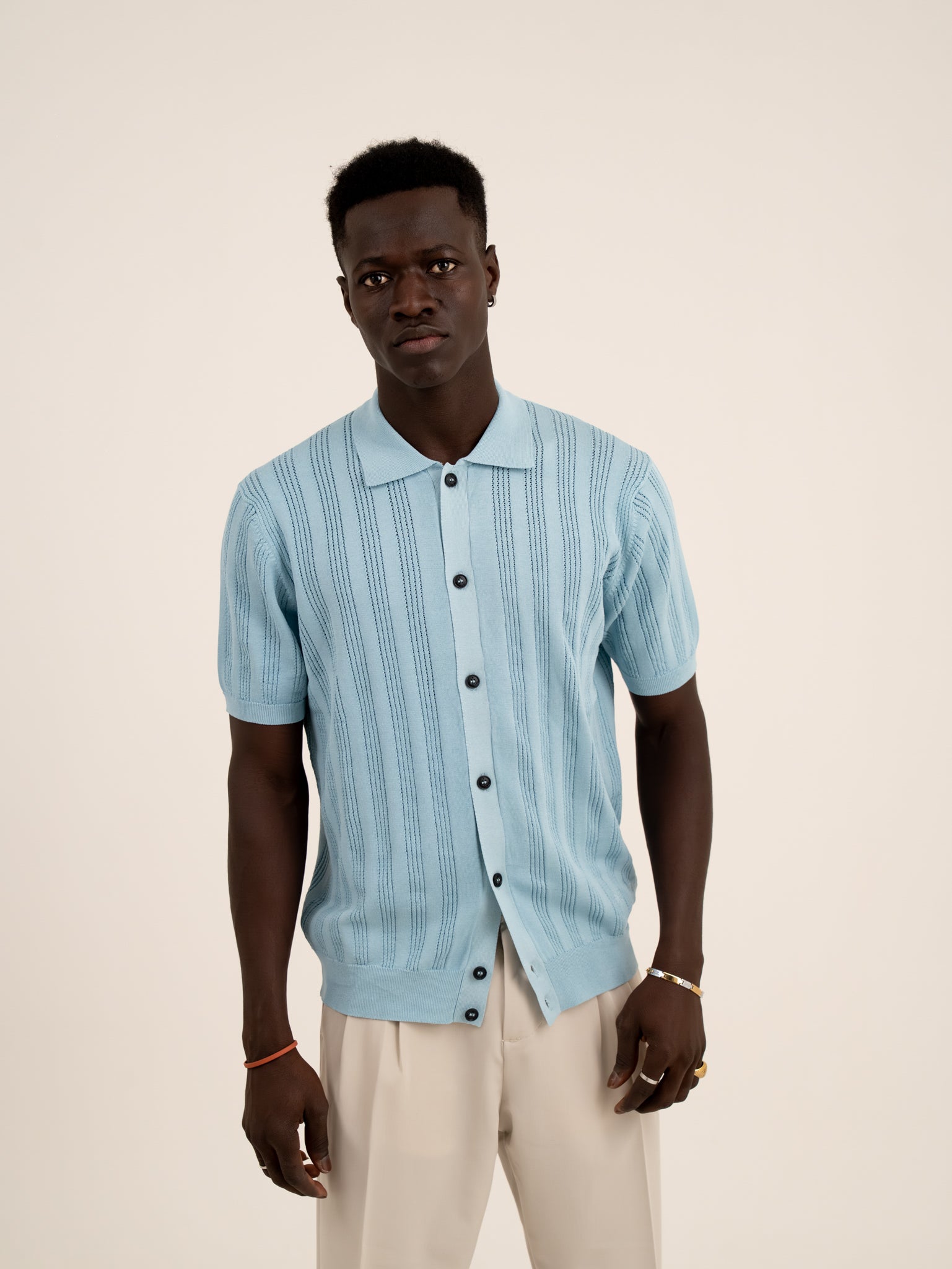 Camicia Manuel Ritz in maglia di cotone