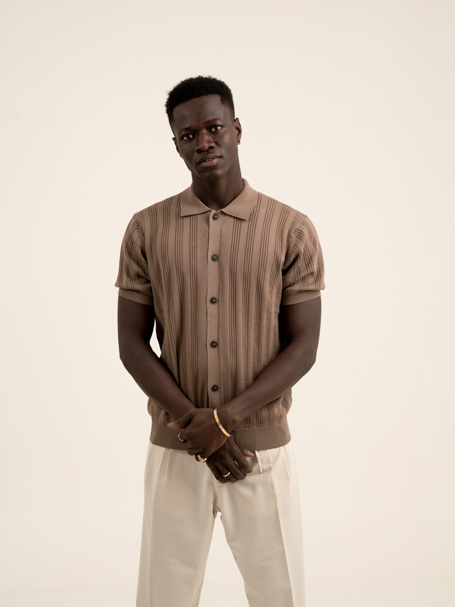 Camicia Manuel Ritz in maglia di cotone