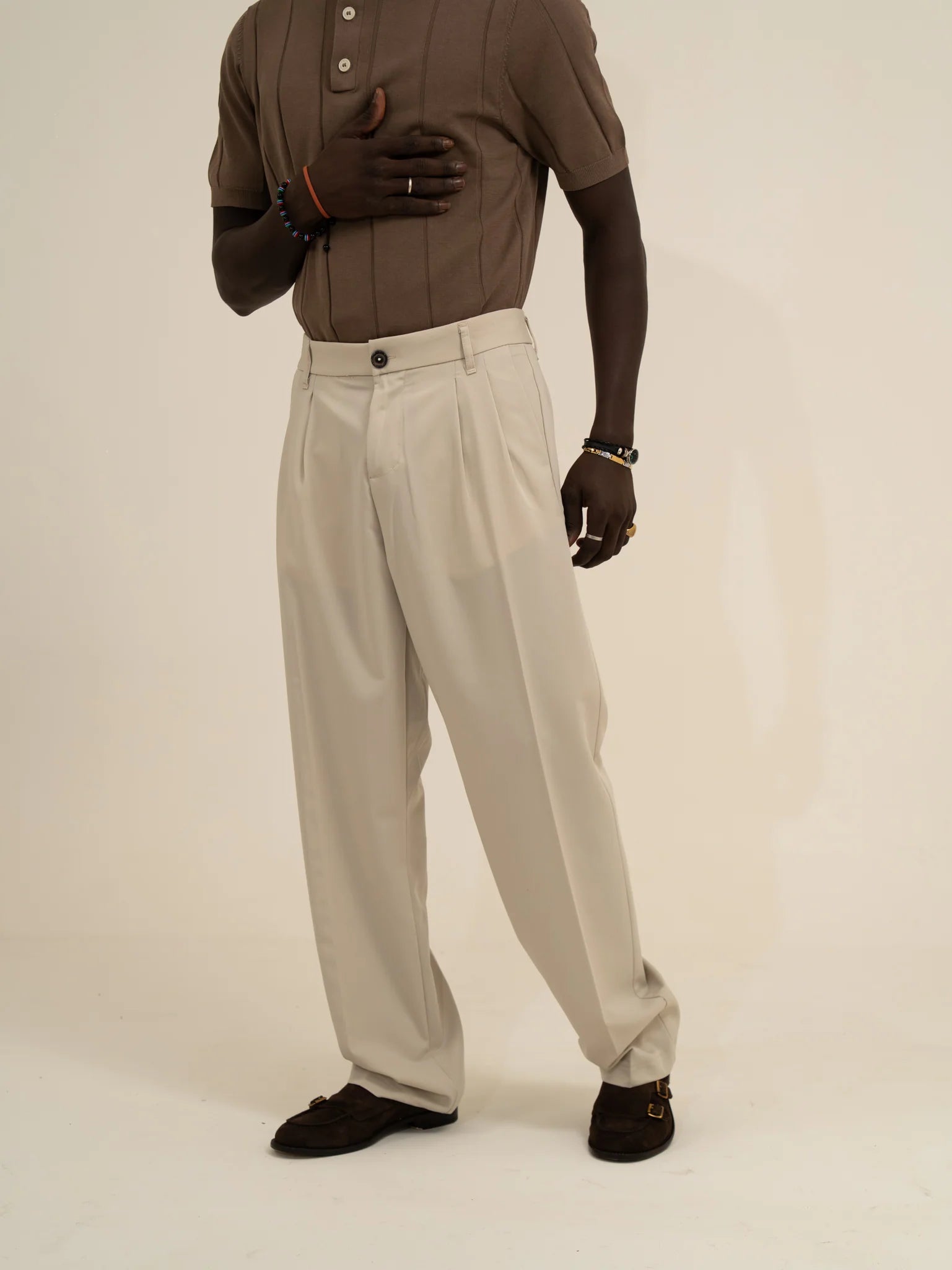 Pantaloni Imperial Regular Fit con Pinces