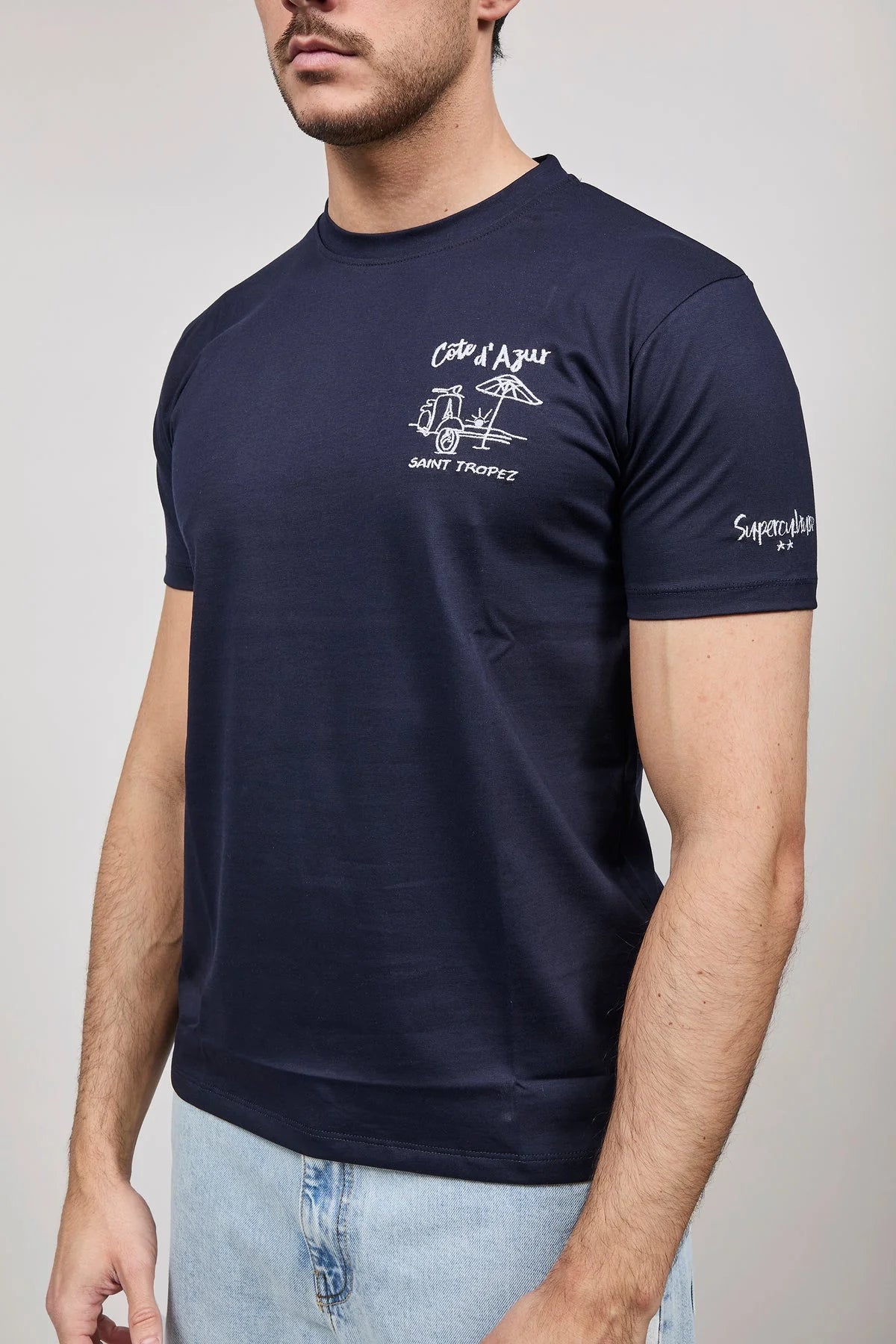 T-shirt Superculture con stampa “Core d'Azur-Saint Tropez”