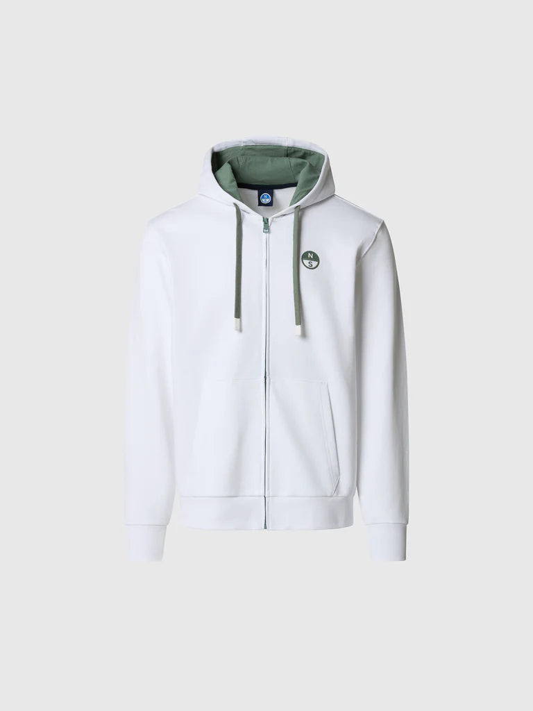 Felpa North Sails con cappuccio e zip
