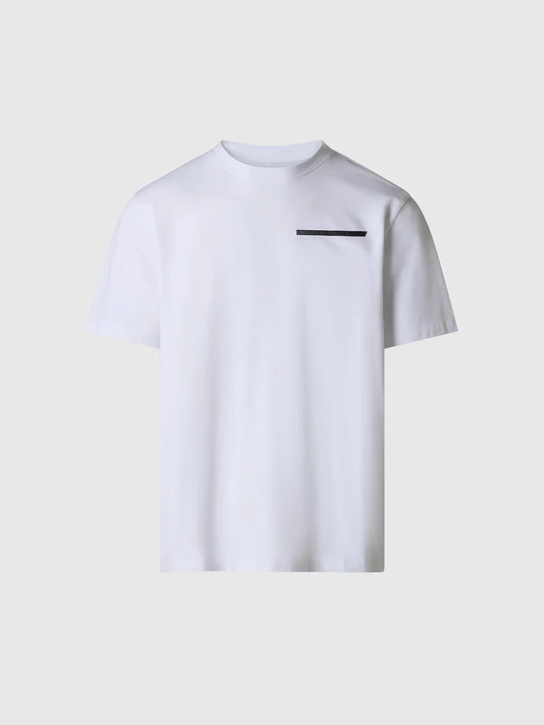 T-shirt North Sails con lettering in riliervo