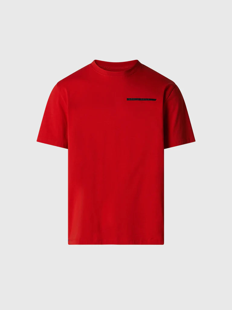 T-shirt North Sails con lettering in riliervo