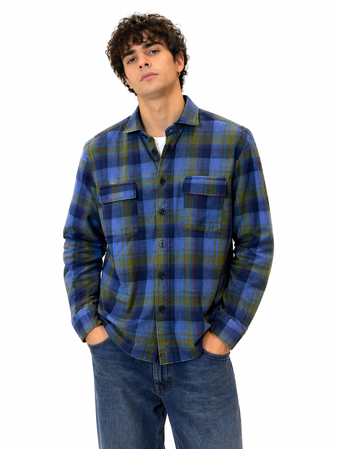 Camicia Bastoncino texana a quadri