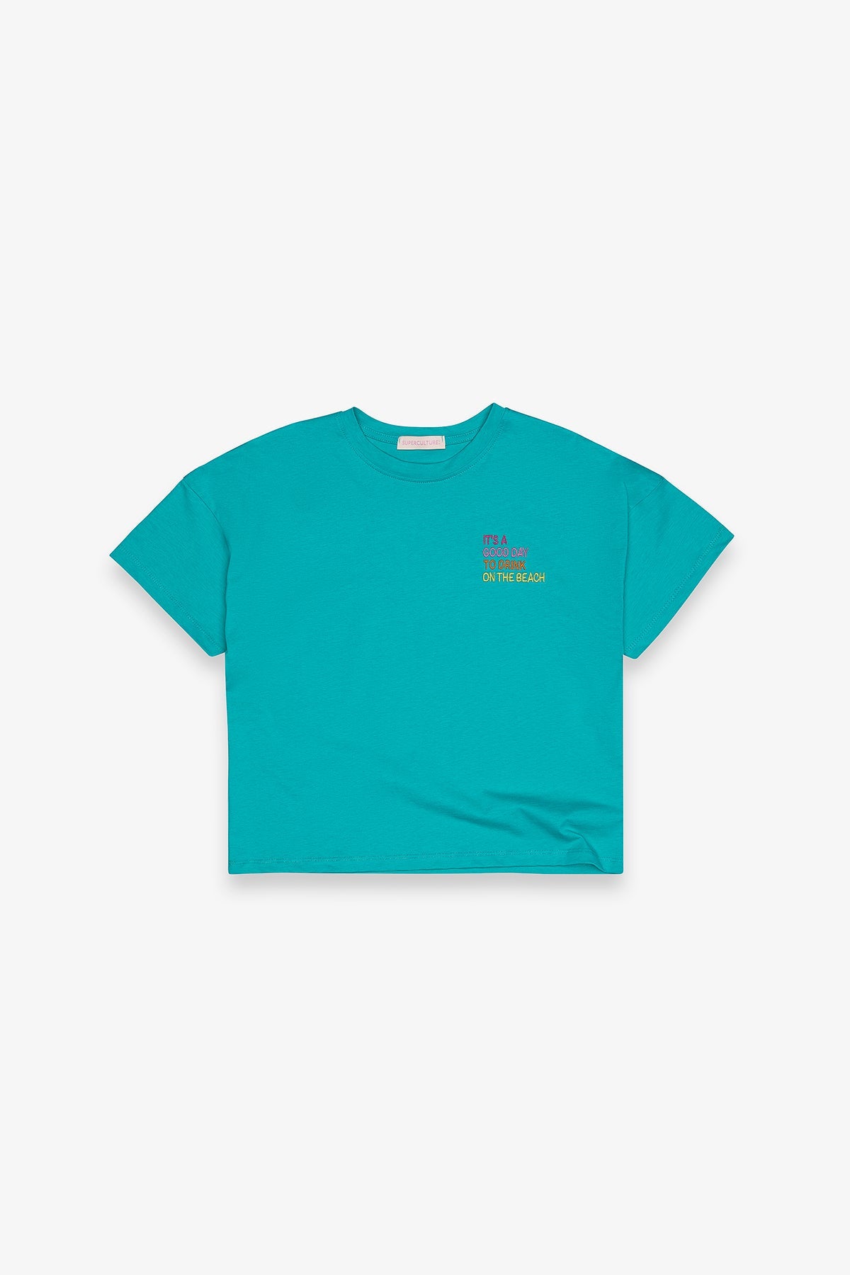 T‑shirt Superculture con ricamo “It’s a Good Day”