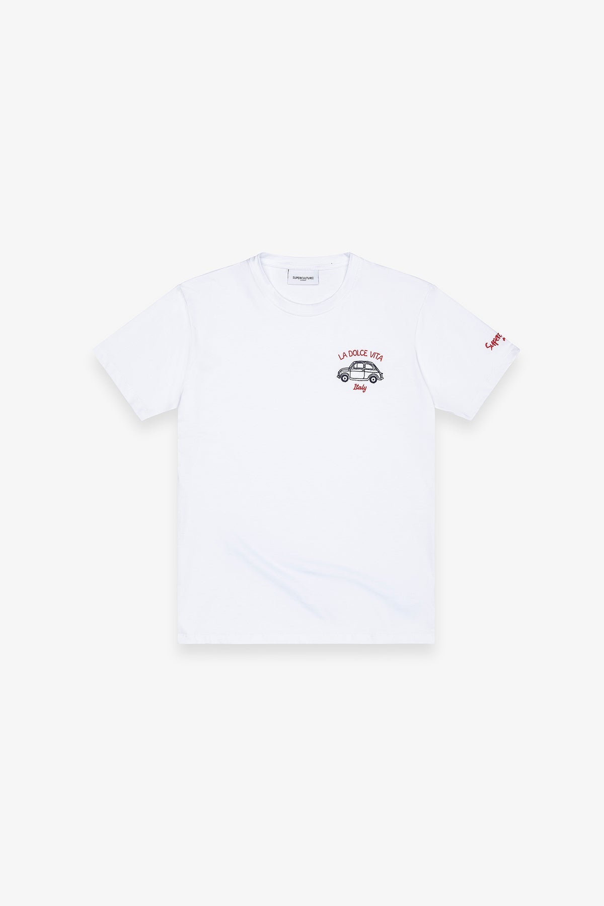 T-shirt da uomo Superculture con ricamo "La dolce vita-Italy"