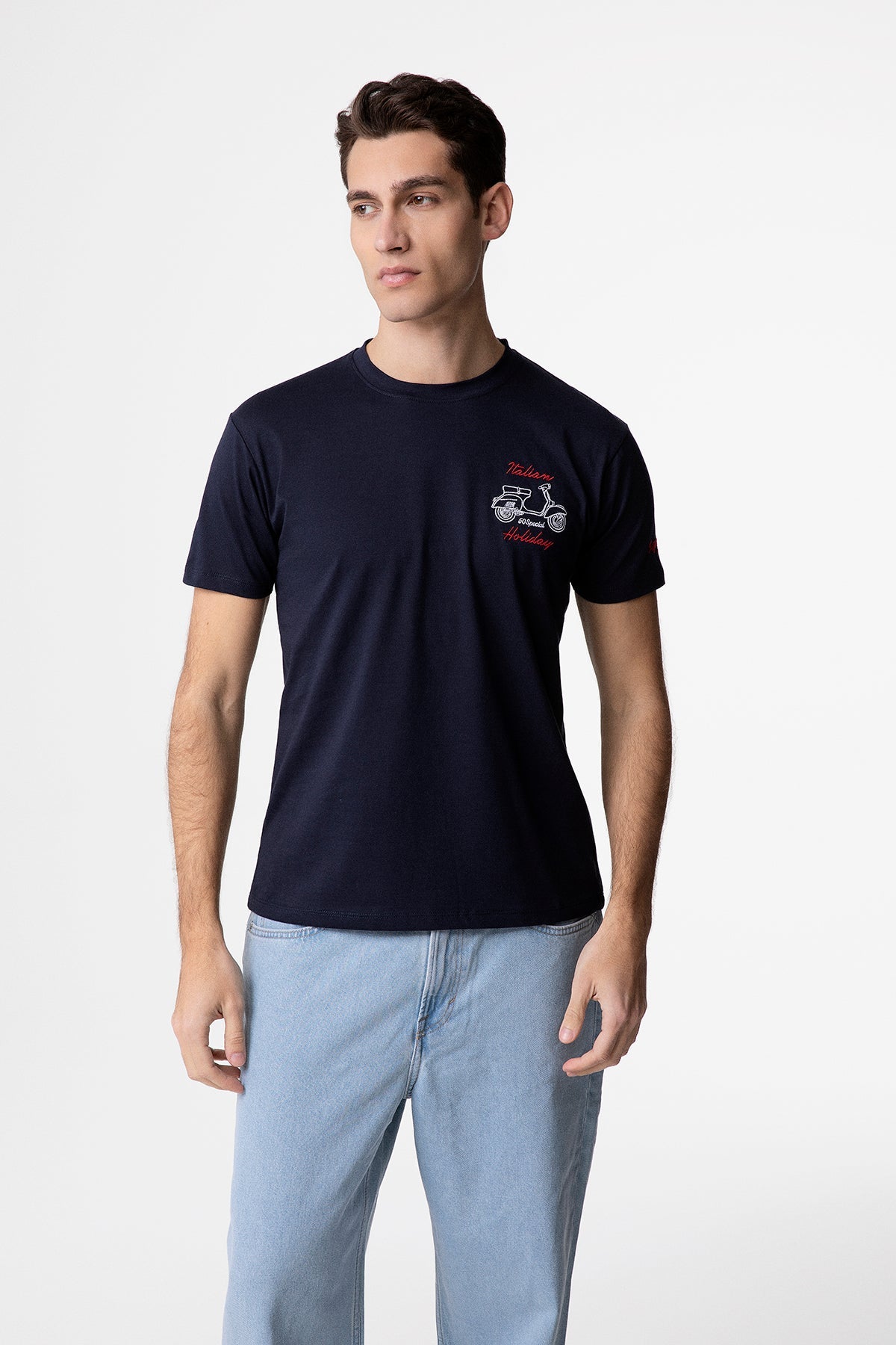 T-shirt Superculture con ricamo “Italian Holiday”