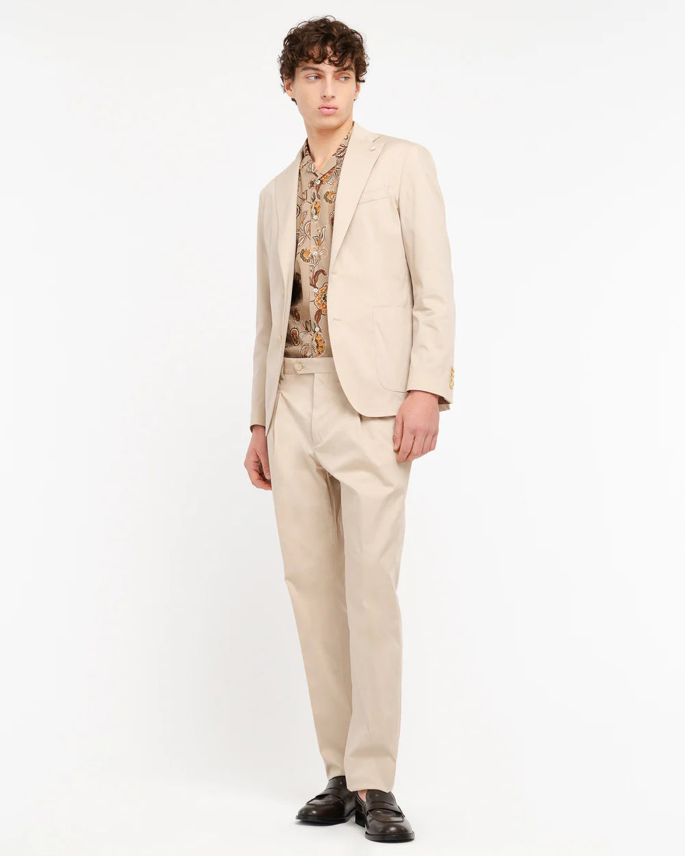 Abito Manuel Ritz slim fit in twill di cotone stretch