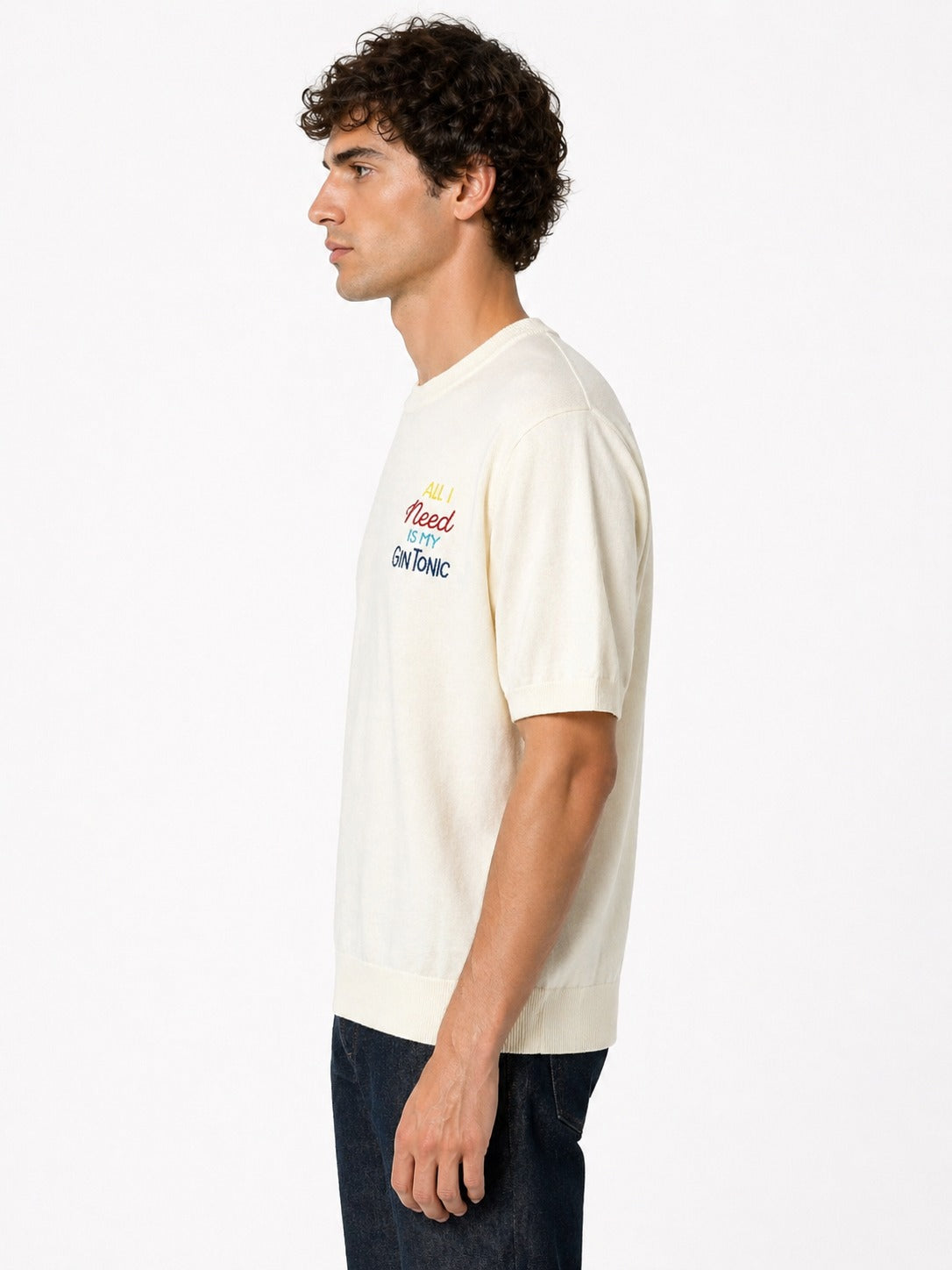 T-Shirt Superculture "All I need is my gin tonic"