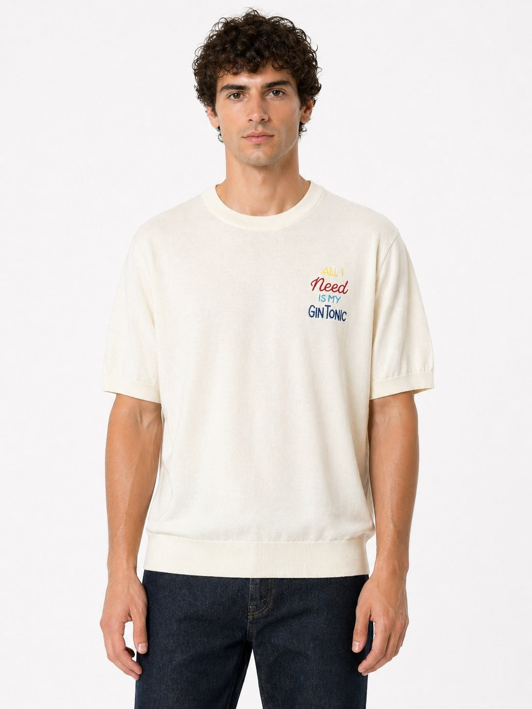 T-Shirt Superculture "All I need is my gin tonic"