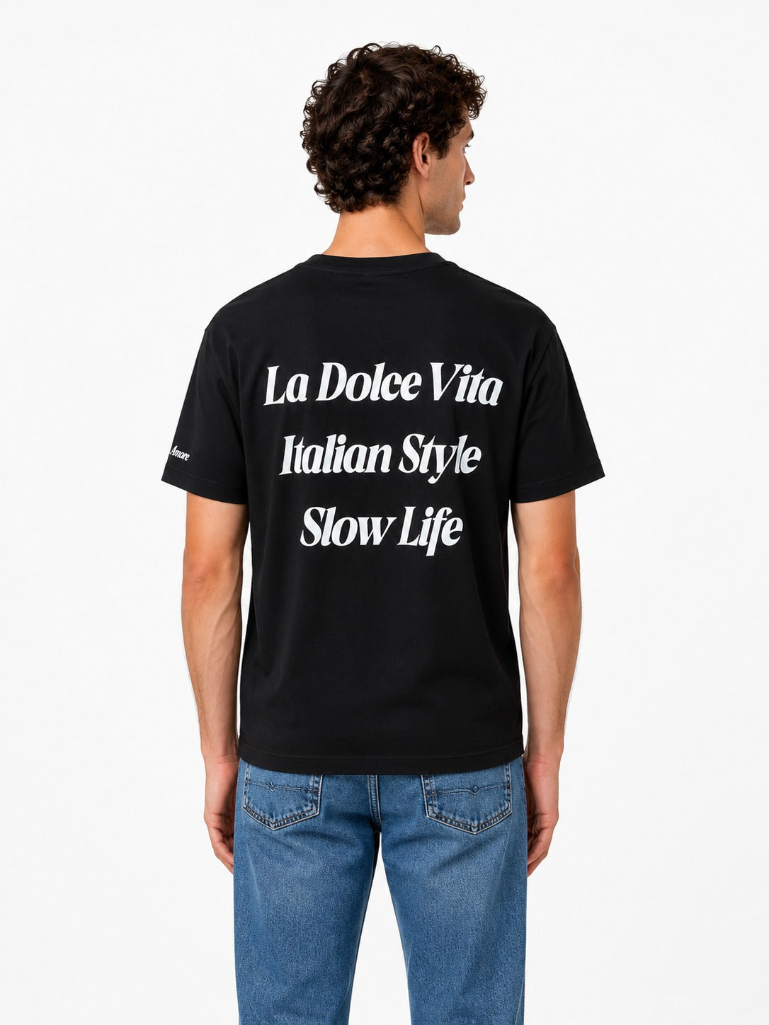 T-shirt Superculture con stampa "La dolce vita"