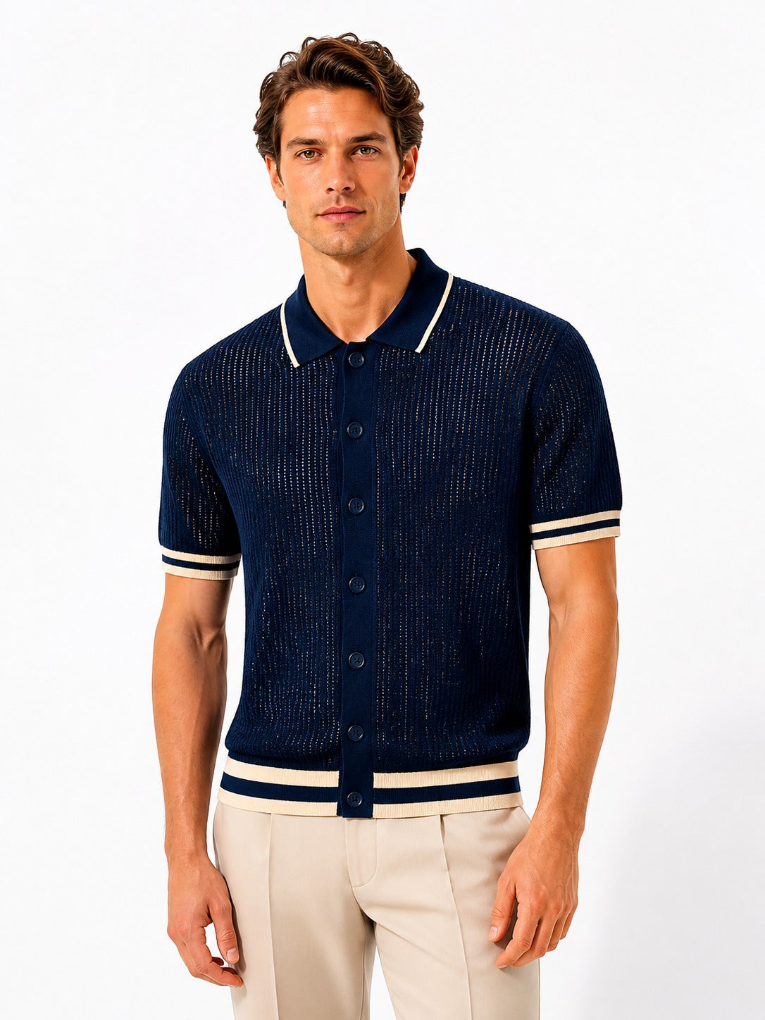 Polo Post Scriptum abbottonata