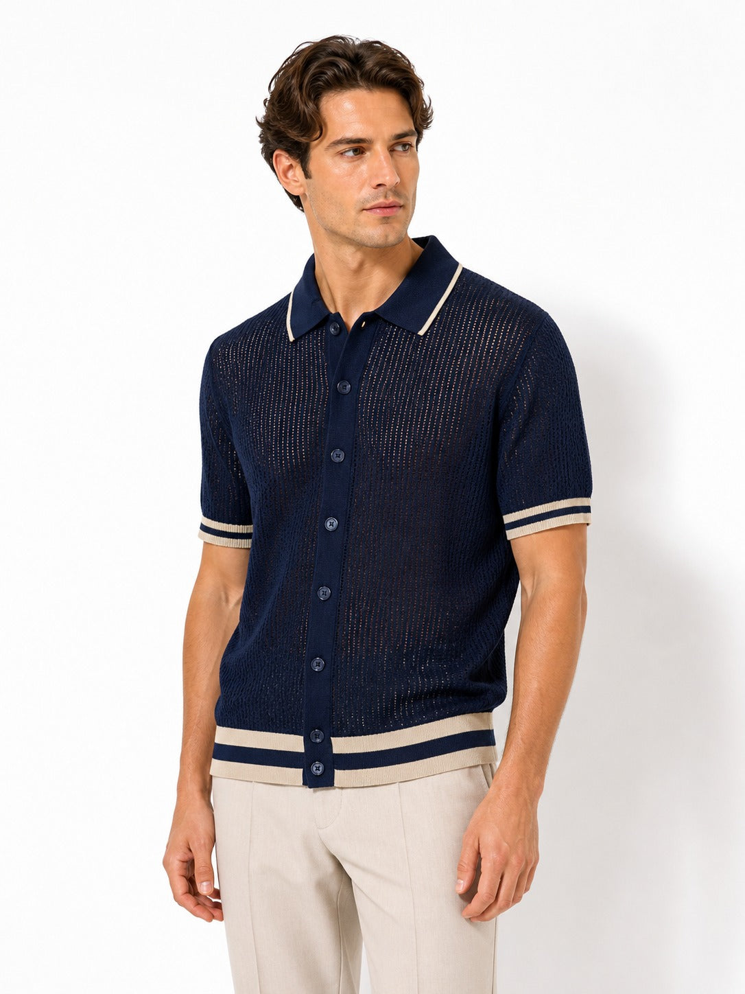 Polo Post Scriptum abbottonata