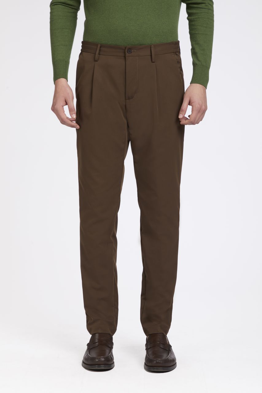 Pantaloni AT.P.CO Berlino con pinces e vita elasticizzata - A331BERLINO PL050 - foto 7