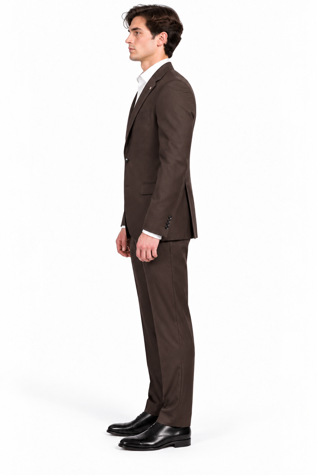 Abito Bharnaba Ruinart moro marrone - laterale | NICOECOSTORE.IT