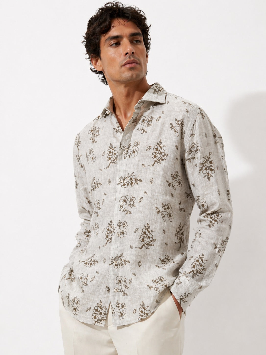 Camicia Bastoncino stampa floreale