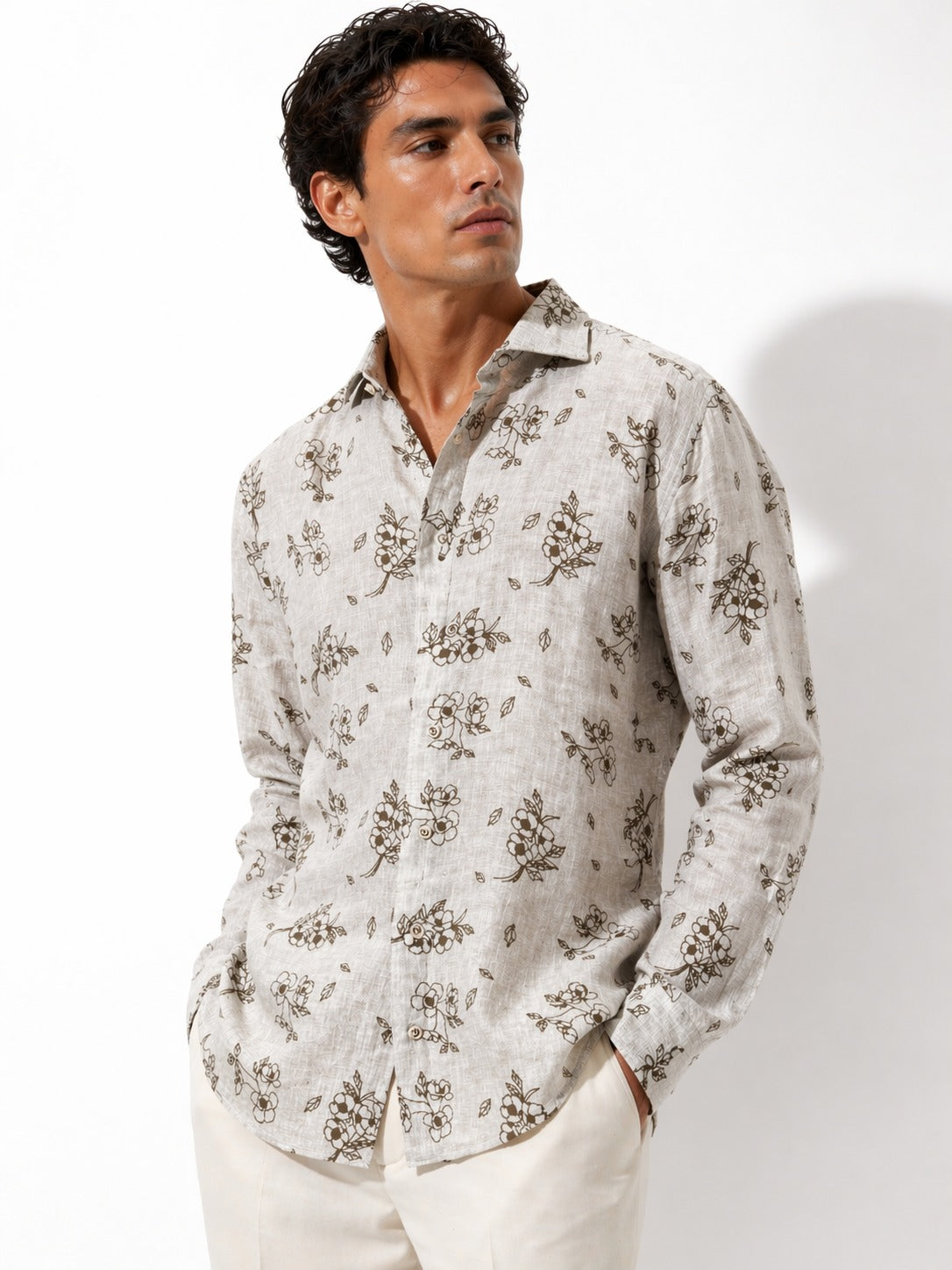 Camicia Bastoncino stampa floreale