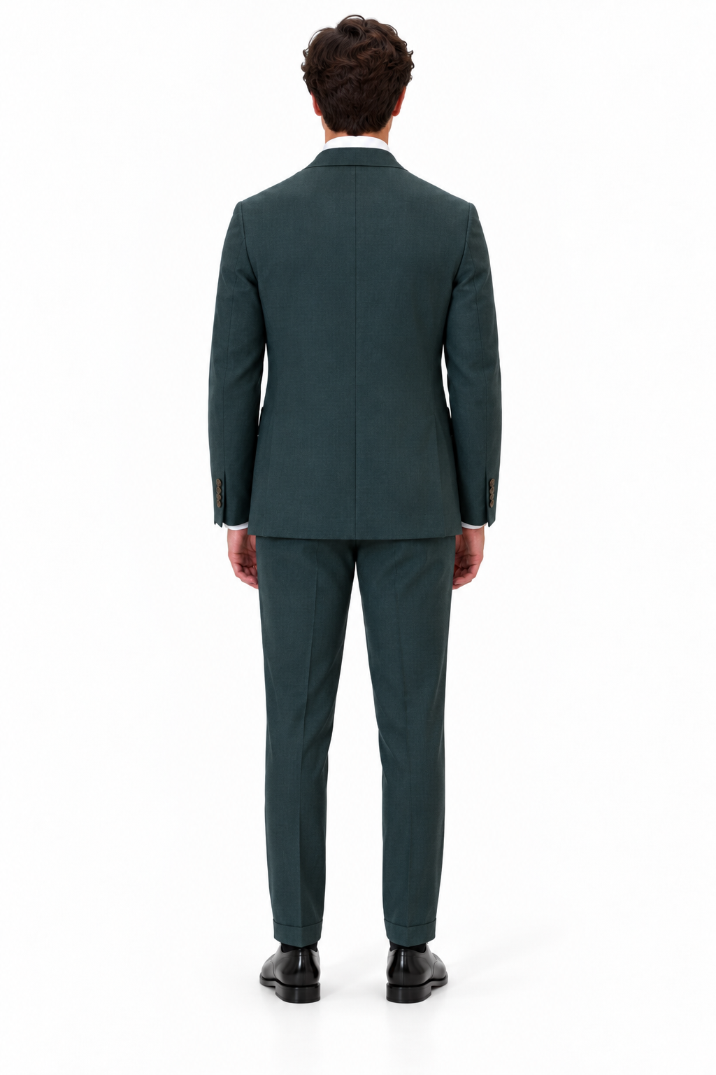 Abito Bharnaba Barbera ABS707 verde - vista posteriore | NICOECOSTORE.IT