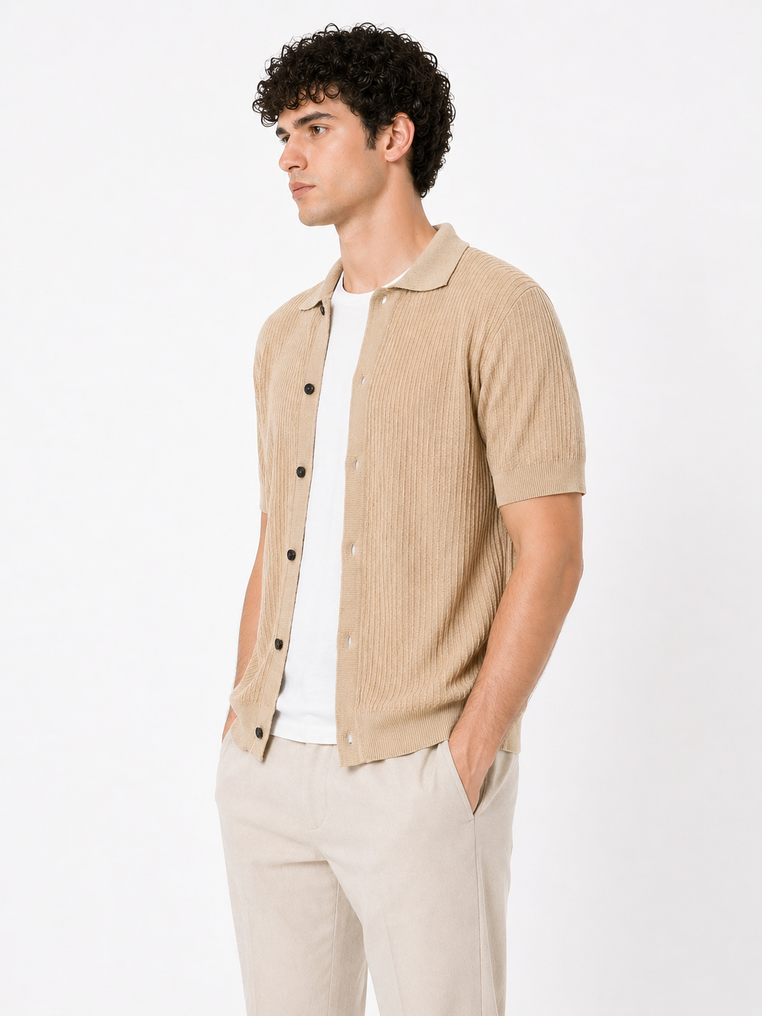 Cardigan Darwin manica corta