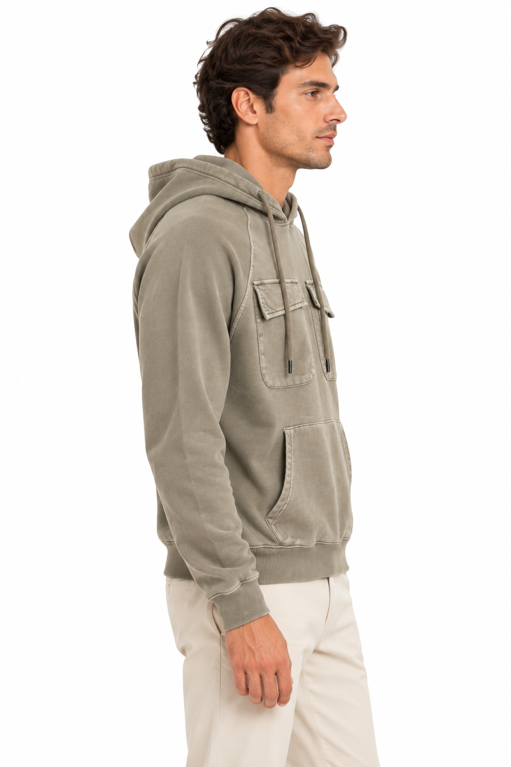 Felpa uomo Keeling Darros FC 51011 Greice, vista laterale
