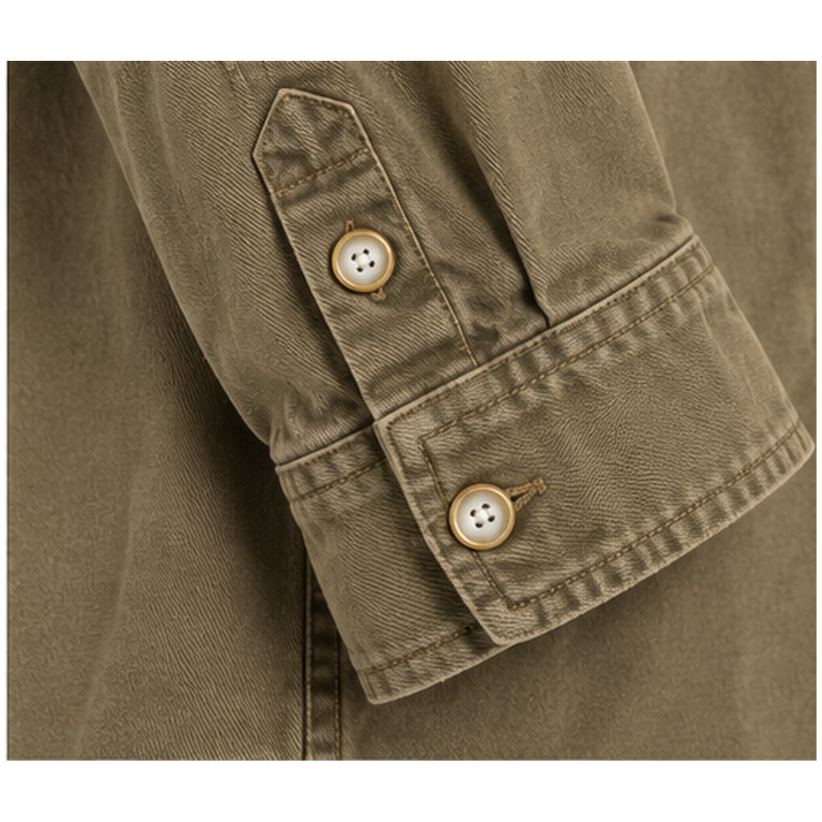 Giacca overshirt Keeling Beqa GJ 10034 rosin dettaglio polsino