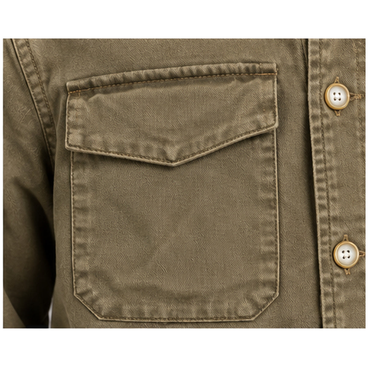 Giacca overshirt Keeling Beqa GJ 10034 rosin dettaglio tasca