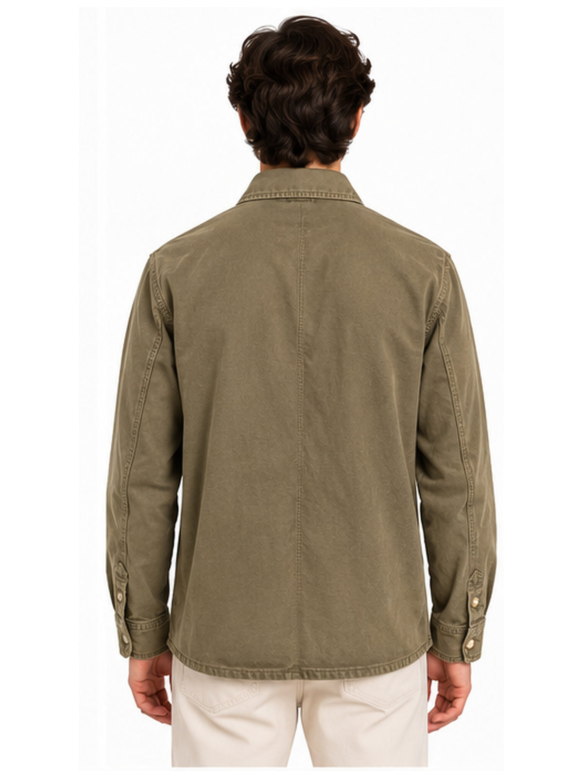 Giacca overshirt Keeling Beqa GJ 10034 rosin posteriore