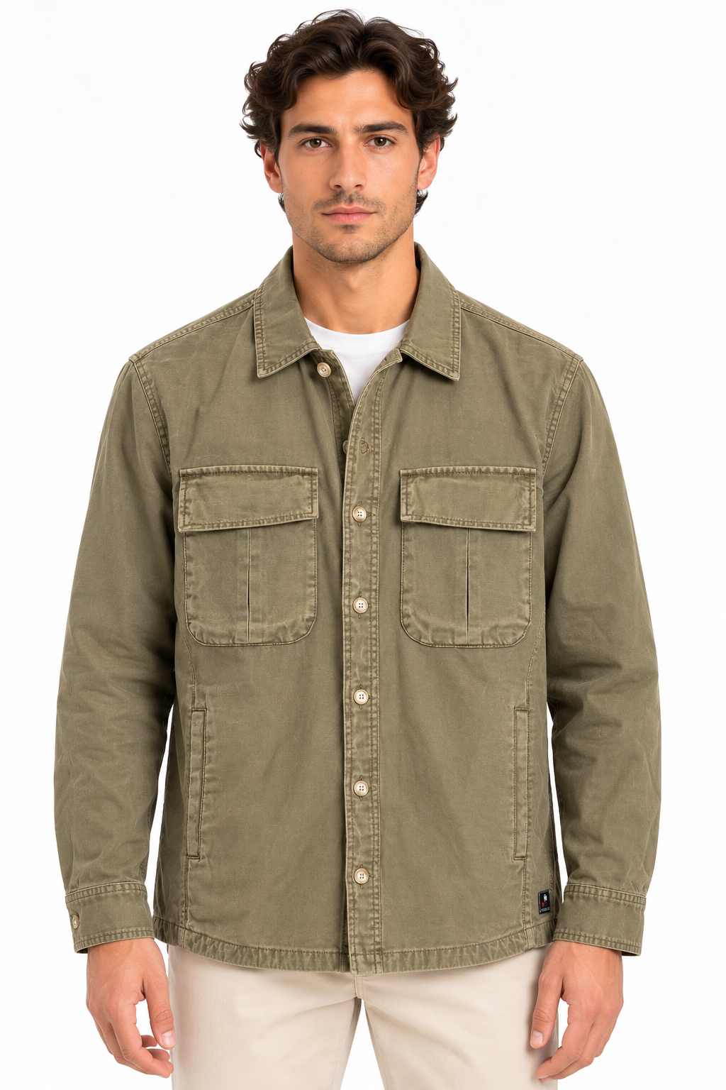 Giacca overshirt Keeling Hobart M 61004 mocha frontale