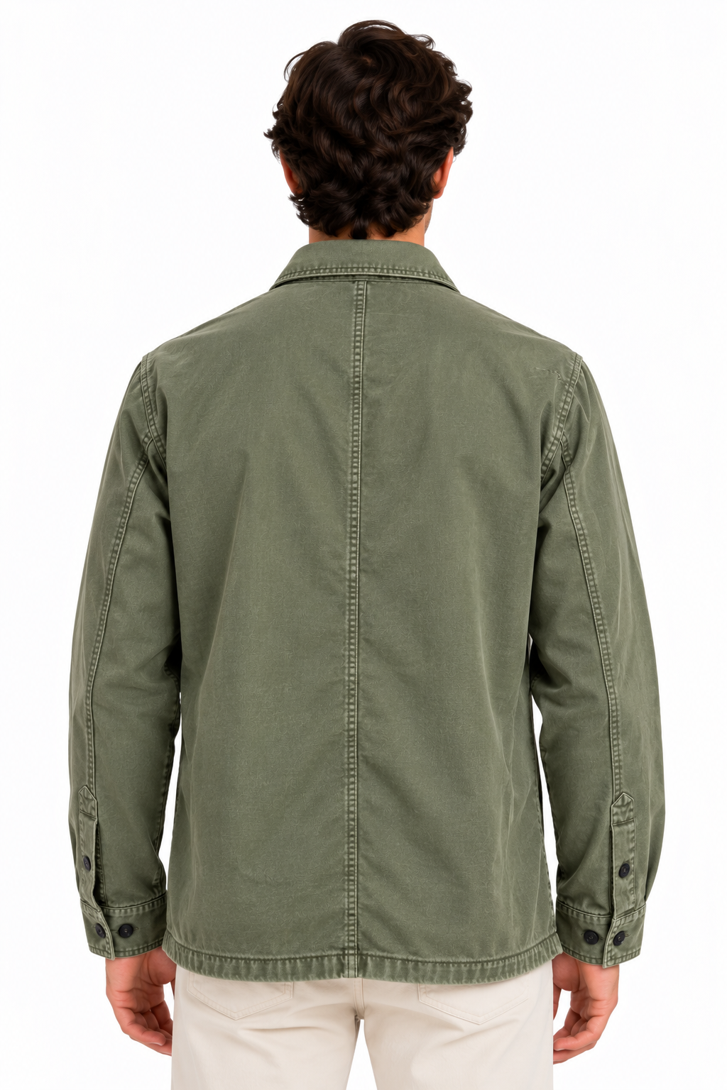 Giacca overshirt Keeling Hobart M 61004 olivine posteriore
