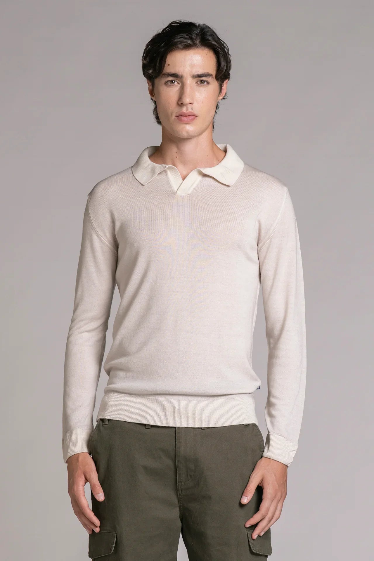 Polo Impure Neil modello skipper in lana merino
