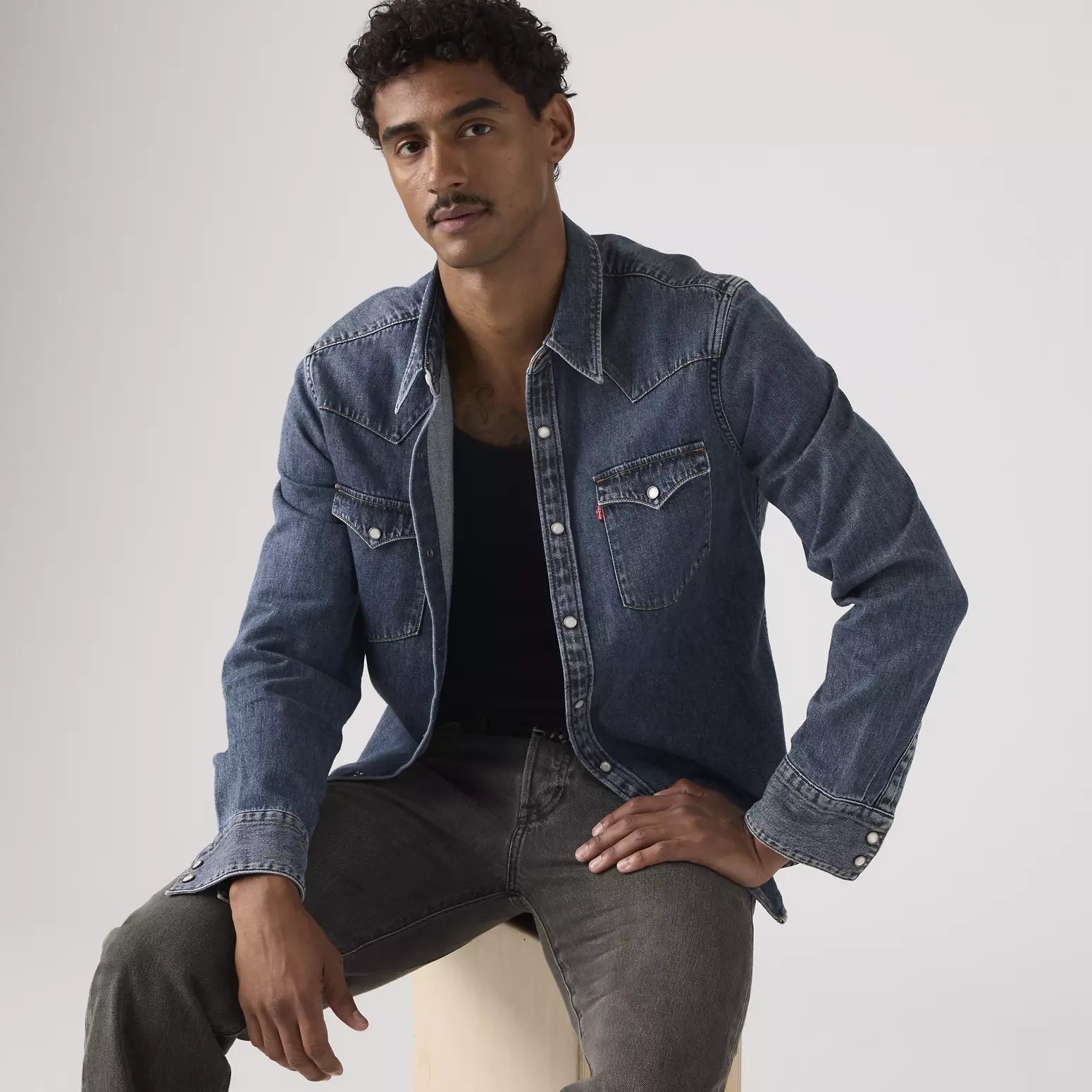 Camicia jeans Levi's Barstow Standard Fit Western
