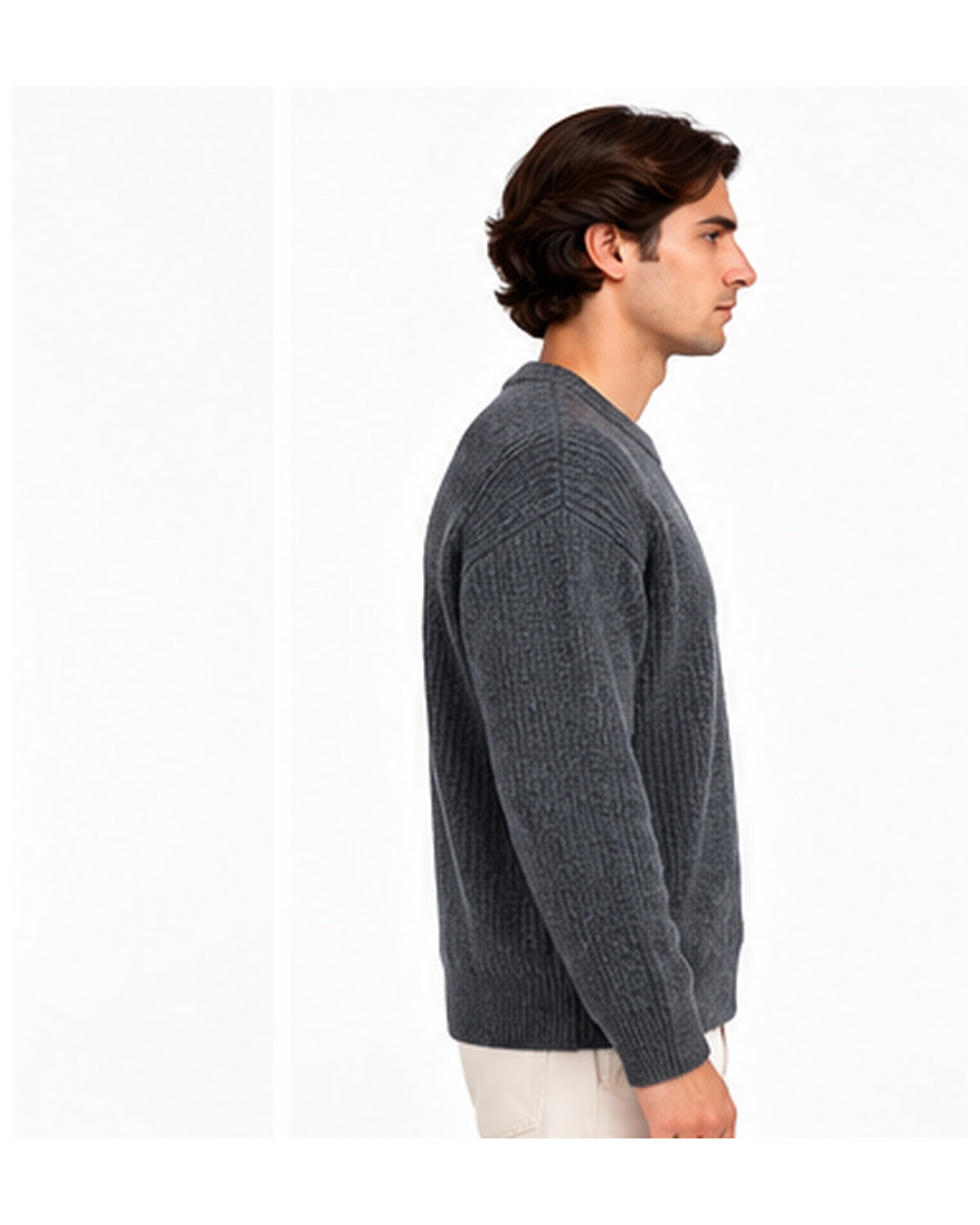 maglione keeling aspen k3 30064 grigio antracite 02 side | NICOECOSTORE.IT