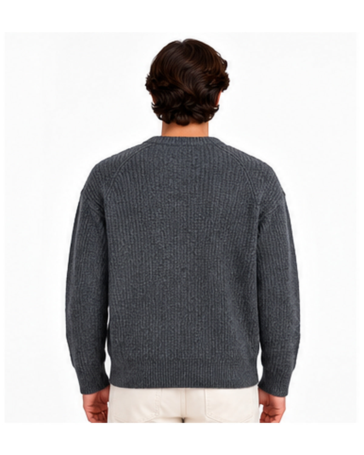 maglione keeling aspen k3 30064 grigio antracite 03 back | NICOECOSTORE.IT
