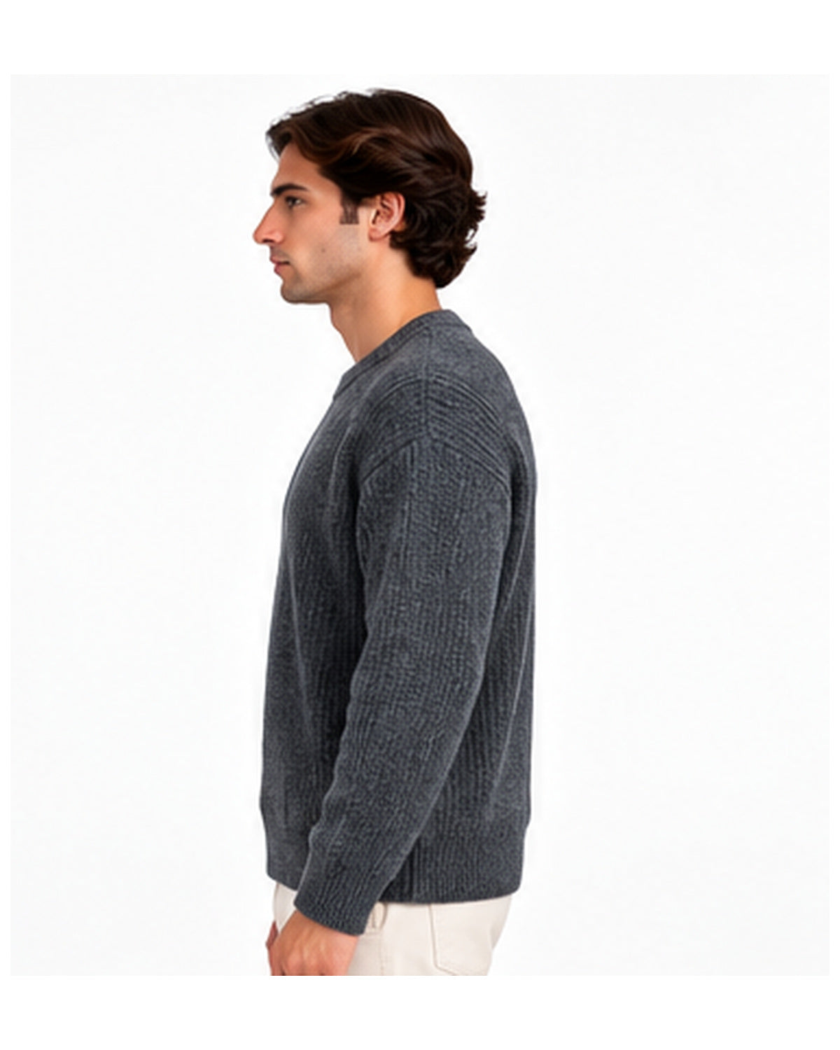 maglione keeling aspen k3 30064 grigio antracite 04 side opposta | NICOECOSTORE.IT
