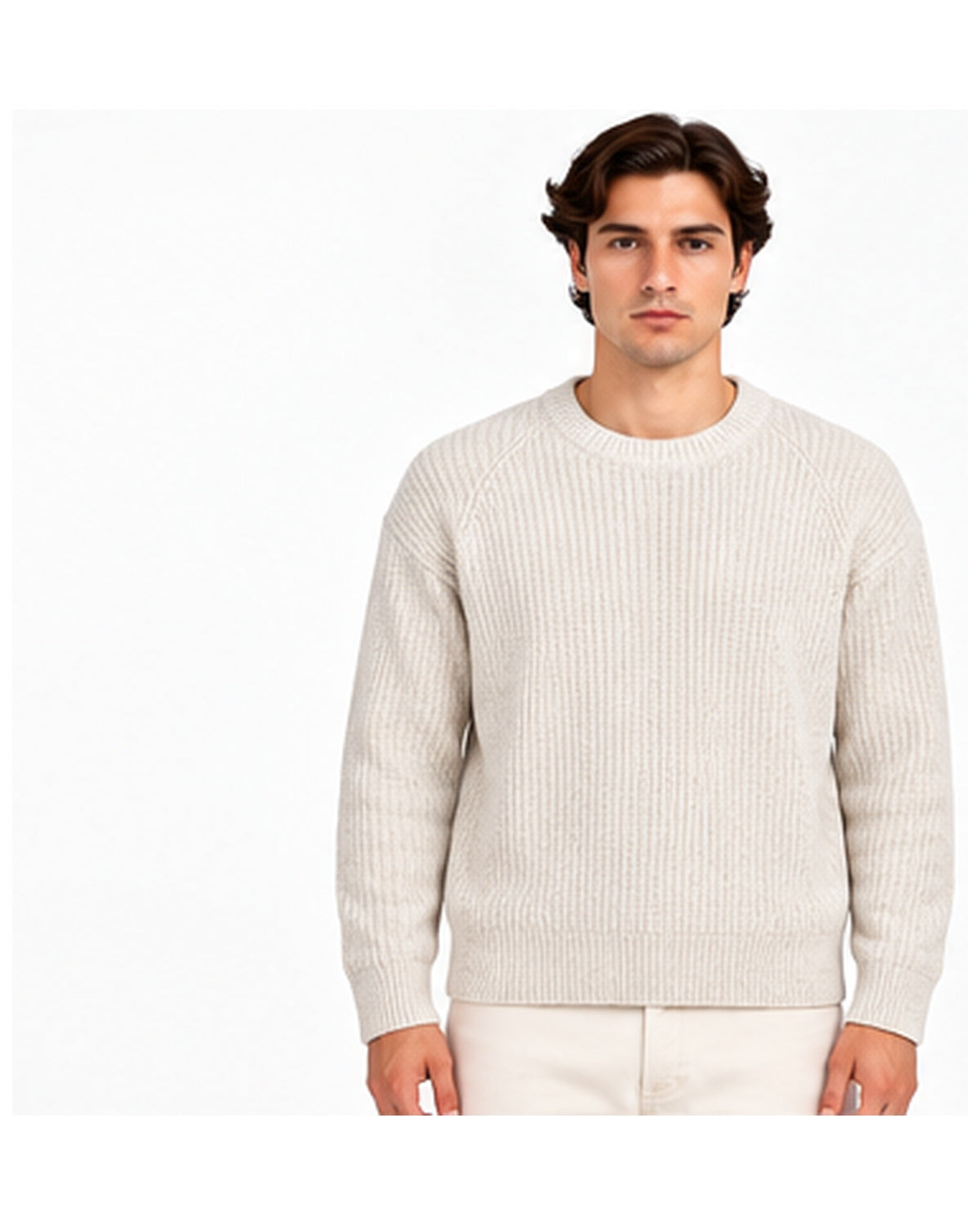 maglione keeling aspen k3 30064 panna 01 front | NICOECOSTORE.IT